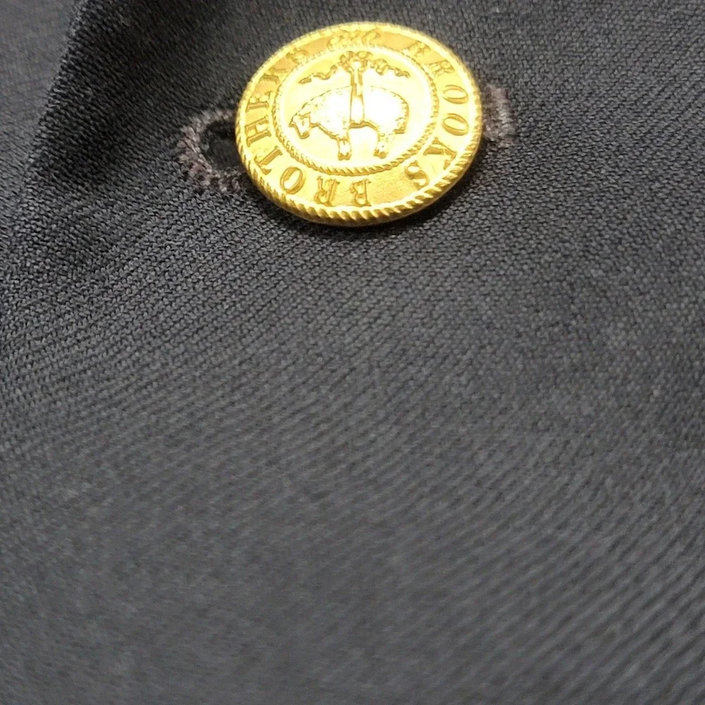 Brooks Brothers Blazer Mens 40S Navy Wool Cashmere Sport Coat Gold Buttons 346
